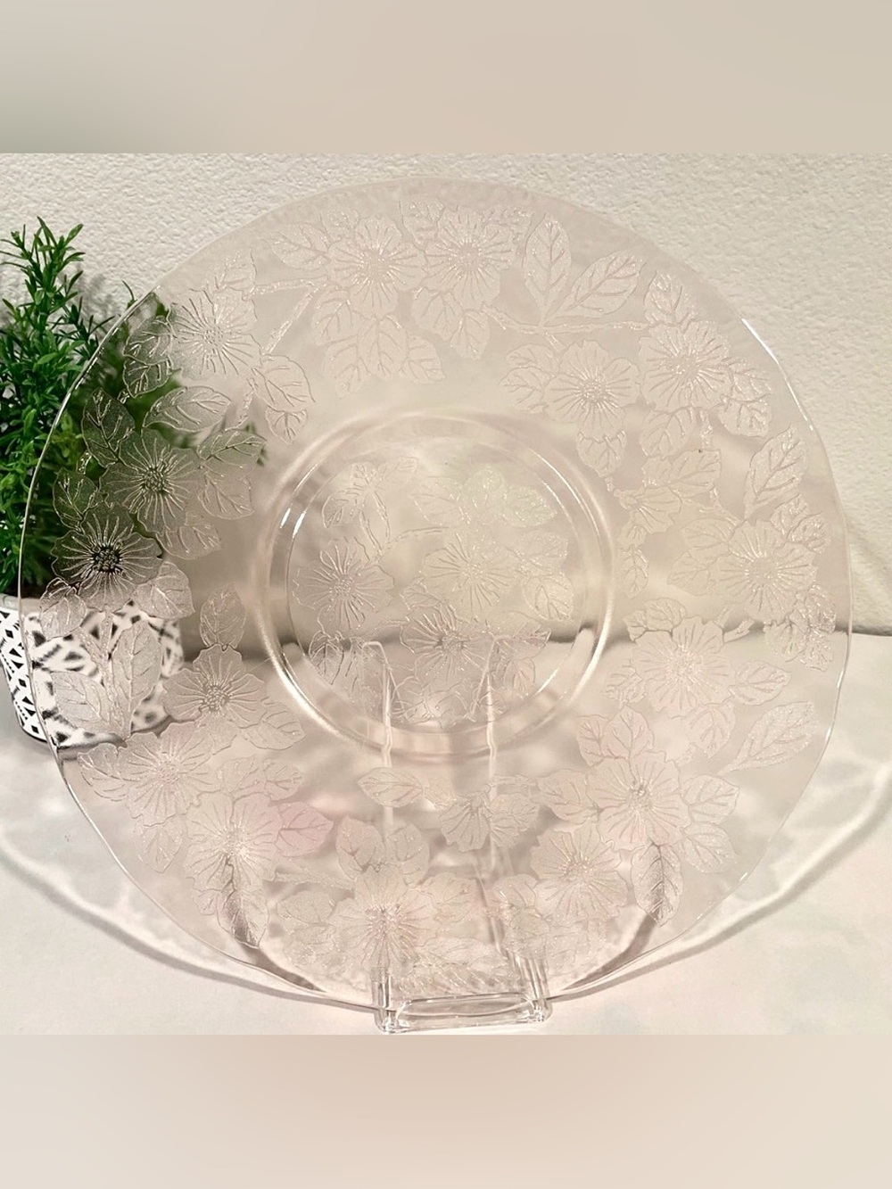 ☀️2/$20 Macbeth-Evans Dogwood Pink Depression Glass 8” Luncheon Plate